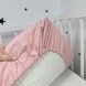 Натуральный комплект постельного белья для детской кровати 120х60 см Oh My Kids &laquo;Мишки в облачках&raquo; пудровый