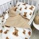 Детский комплект в кроватку 120х60 см OMK "Мишки" бежевый