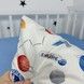 Сатиновый комплект постельного белья для детской кровати 120х60 см Oh My Kids "Космос" (пододеяльник 120х90 см) голубой