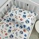 Дитячий комплект постільної білизни для ліжка 120х60 см Oh My Kids "Космос" (підковдра 120х90 см) 100% бавовна