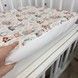 Детская водонепроницаемая простыня в кровать 160х80 см OMK "Rabbits and Foxes" персиковая