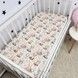 Детская водонепроницаемая простыня в кровать 160х80 см OMK "Rabbits and Foxes" персиковая