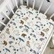 Детская сатиновая простыня на кровать 160х80 см OMK &laquo;Zoo&raquo;