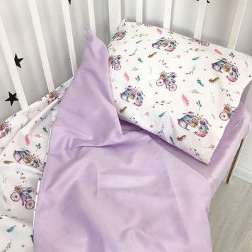 Сатиновая наволочка на подушку 40х60см Oh My Kids &laquo;Rabbits&raquo;