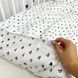 Детское сатиновое постельное белье для кровати 160х80 см ОМК "Сердечки"