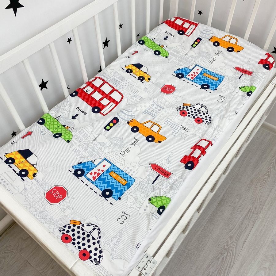 Детская водонепроницаемая простынь 120х60 см Oh My Kids &laquo;Cars"