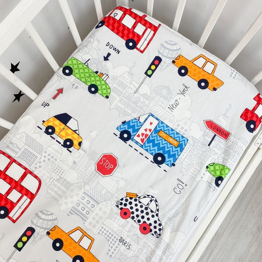 Детская водонепроницаемая простынь 120х60 см Oh My Kids &laquo;Cars"
