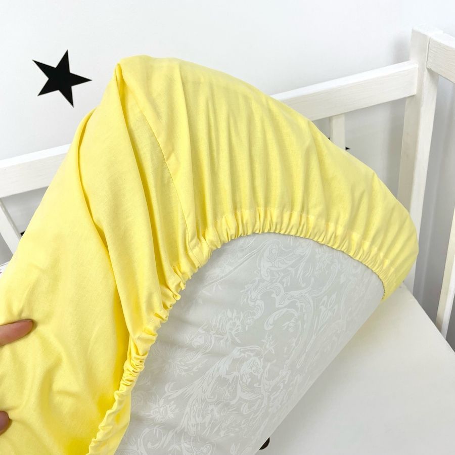 Постельное бельё в детскую кроватку Oh My Kids "Dino" желтый