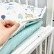 Дитяча сатинова постільна білизна 120х60 см OMK "Динозаври"