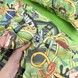 Натуральна полуторна дитяча підковдра 205х140 см OMK &laquo;Minecraft&raquo; зелений ранфорс