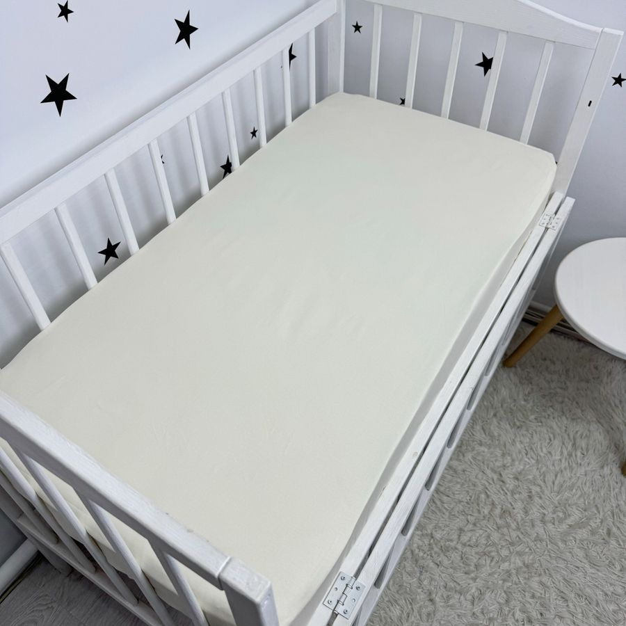 Однотонное постельное белье для матраса 190х90 см Oh My Kids &laquo;Milk&raquo; натуральный хлопок