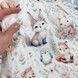 Дитяча натуральна полуторна підковдра 205х140 см OMK "Qute animals" ранфорс