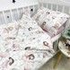 Дитяча постільна білизна 120х60 см для дівчинки OMK "Феєчки" пудровий