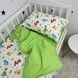 Полуторна дитяча постільна білизна 190х90 см для хлопчика Oh My Kids &laquo;Динозаврики&raquo; зелений
