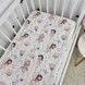 Водонепроницаемая простыня 160х80 см для девочки Oh My Kids "Феи" пудовый