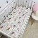 Водонепроницаемая простыня 160х80 см для девочки Oh My Kids "Феи" пудовый
