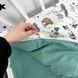 Дитяча постільна білизна у ліжко 160х80 см з підковдрою 140х110 см ОМК "Зоопарк" бірюзово-бежевий