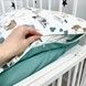 Дитяча постільна білизна у ліжко 160х80 см з підковдрою 140х110 см ОМК "Зоопарк" бірюзово-бежевий