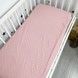 Детская простыня на резинке для матраса 120х60 см OMK "Pink Dots" ранфорс