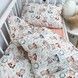 Постільна білизна в ліжечко 120х60 см для дівчинки OMK "Лисички Зайчики"