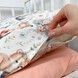 Постільна білизна в ліжечко 120х60 см для дівчинки OMK "Лисички Зайчики"