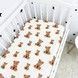 Дитяче простирадло на гумці 120х60 см OMK "Cute Bears" ранфорс