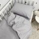 Детский комплект однотонного постельного белья для кровати 120х60 см Oh My Kids &laquo;Light Gray&raquo; натуральный хлопок