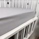 Детский комплект однотонного постельного белья для кровати 120х60 см Oh My Kids &laquo;Light Gray&raquo; натуральный хлопок