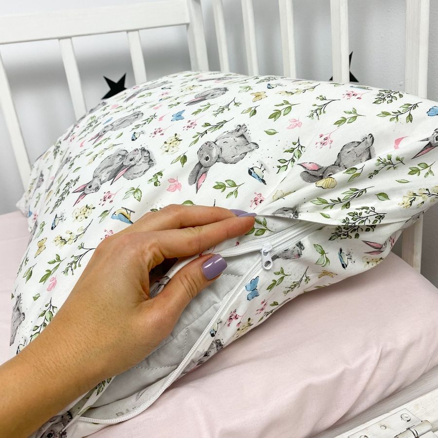 Постільна білизна 120х60 см для дівчинки OMK "Зайки"