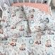 Полуторна постільна білизна 190х90 см для дівчинки ОМК "Зайчики Лисички"